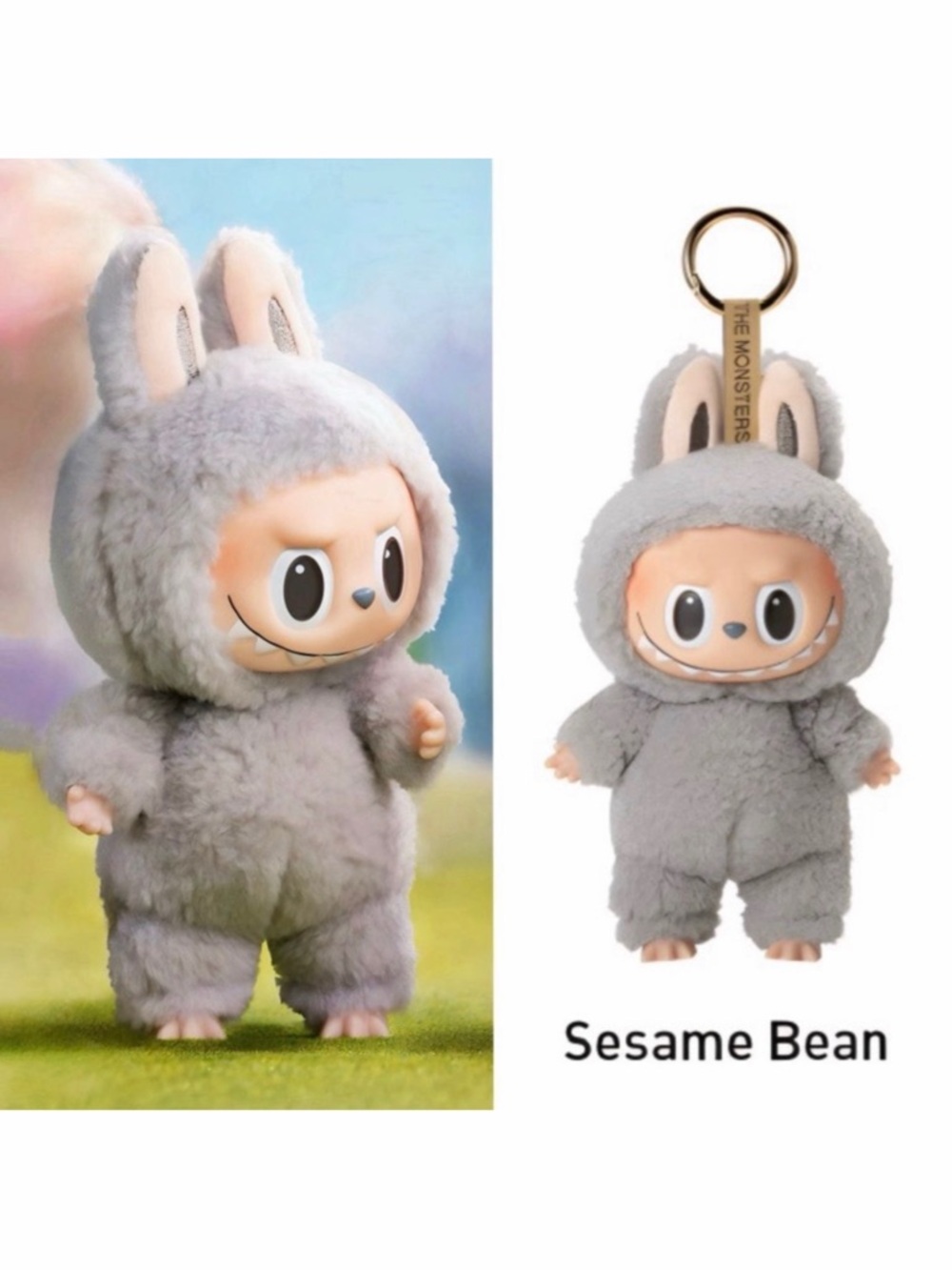 Pop Mart The Monsters Exciting Macaron Labubu Sesame Bean